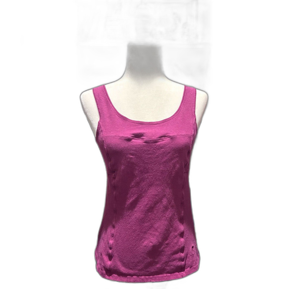 Gramicci Women's Tank Top Small Pink Hemp Organic Cotton Spandex Start Somewhere